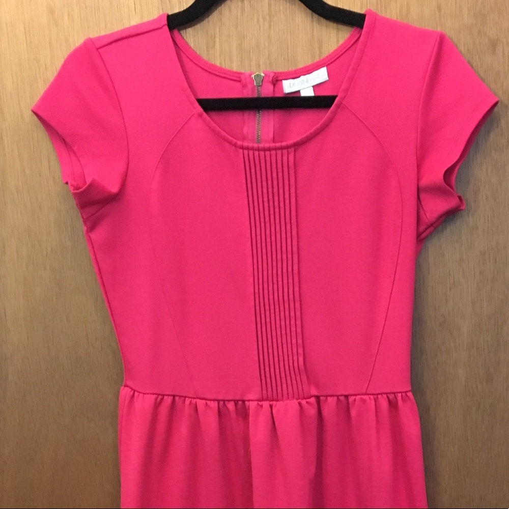 Downeast Fuchsia Cap Sleeve Dress